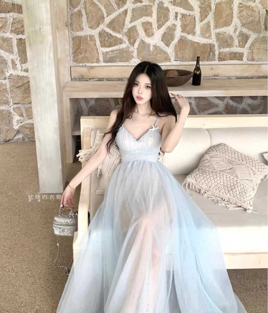 Iridia Light Blue Ethereal Fairy Dress