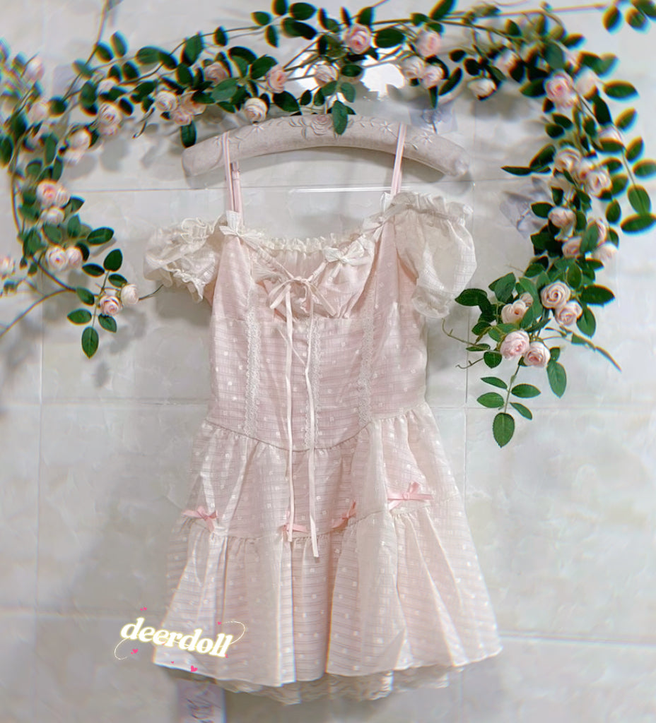 Vanilla Glow Sweet Coquette Dress