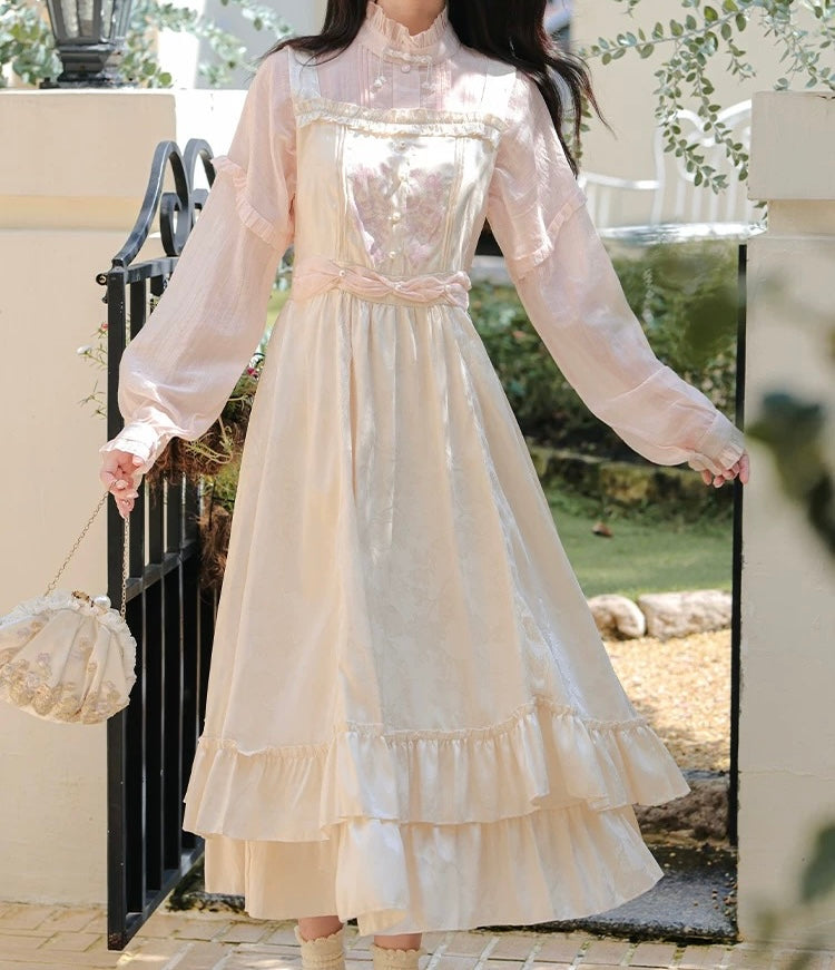 Twinkle Belle Romantic Royalcore Pinafore Princess Dress