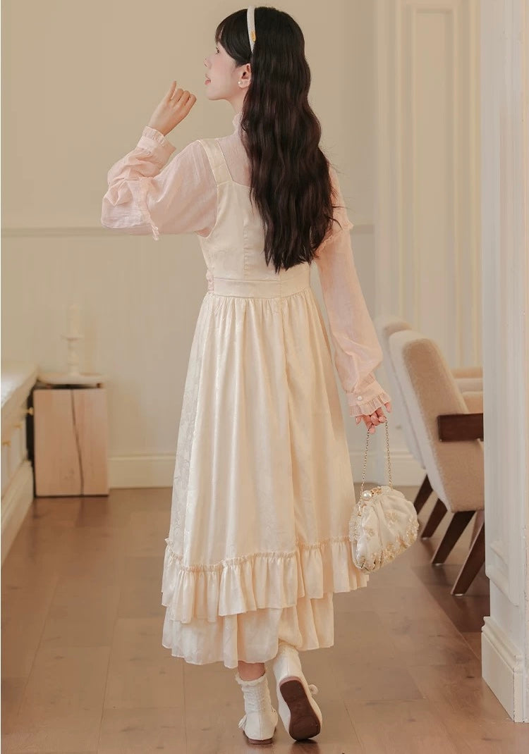 Twinkle Belle Romantic Royalcore Pinafore Princess Dress