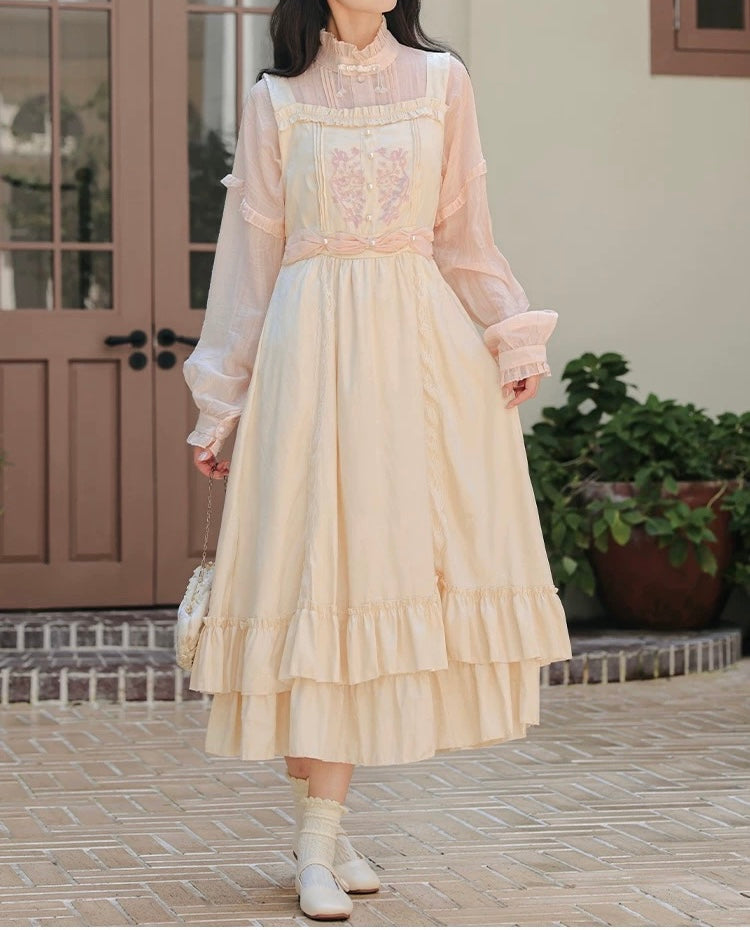 Twinkle Belle Romantic Royalcore Pinafore Princess Dress