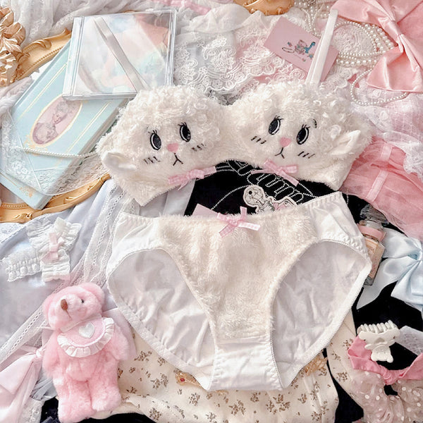 Kawaii Lamb Plushie Lingerie Set