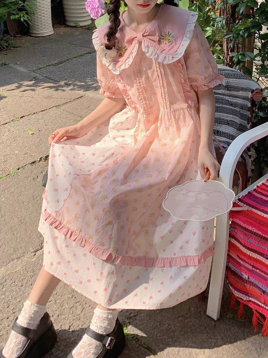 Daisy Petal Cottagecore Dress