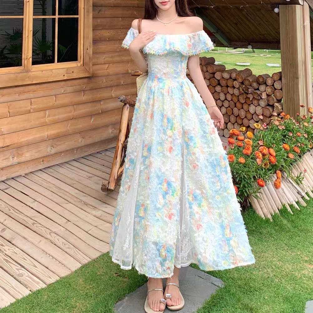 Pastel Garden Fairycore Princess Dress