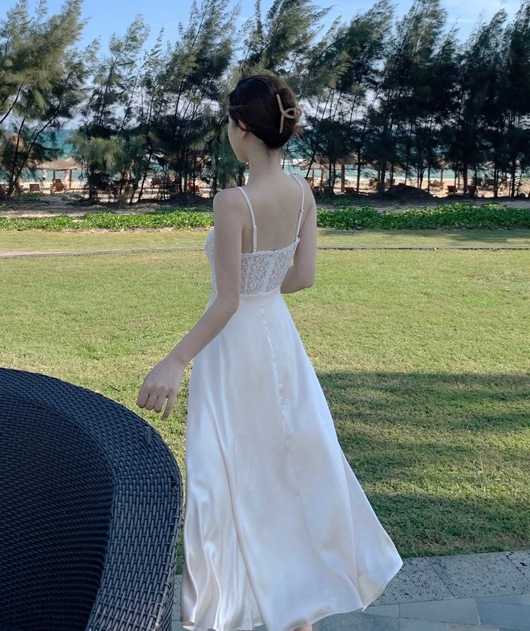 Drifting in The Breeze Romantic Royalcore Long Train Dress Gown