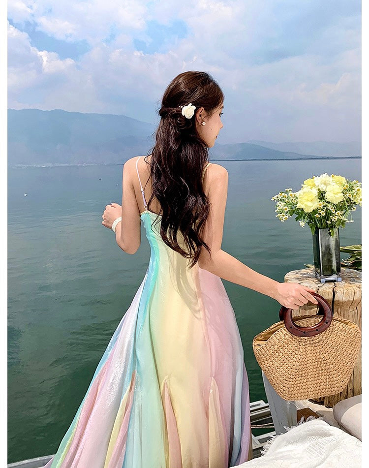 Fantasia Pastel Aesthetic Rainbow Fairy Dress