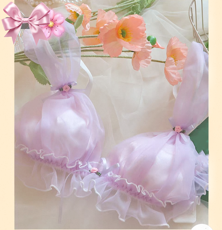 Soft Girl Dreamy Violet Fairycore Lingerie