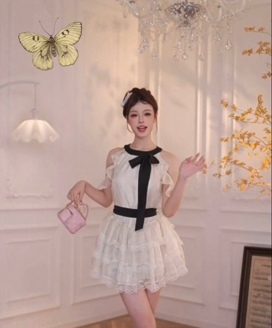 Sugarmoon Butterfly Lace Coquette Dress