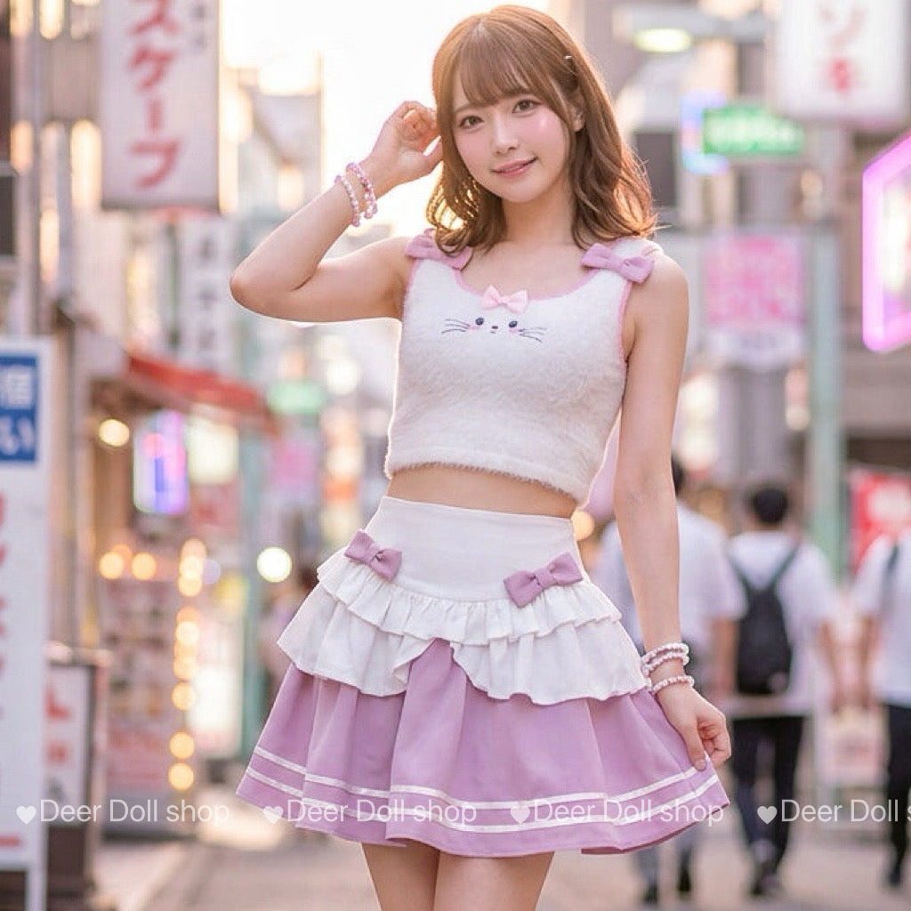 Kawaii Kitten 2-piece Kawaii Anime Set