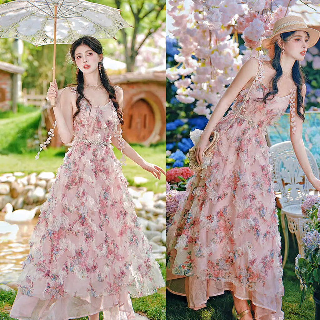 Sakura Fairy Dress with Pearl Belt