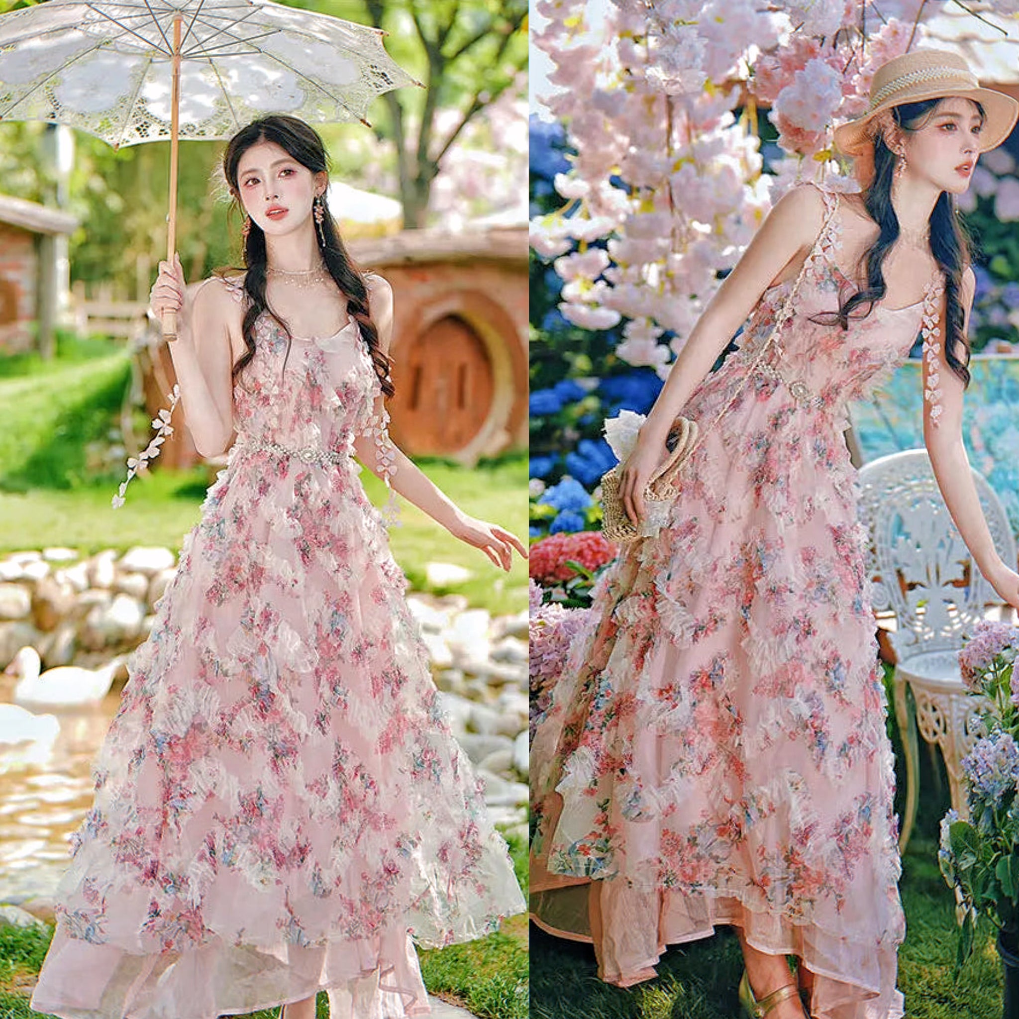 Sakura Fairy Dress with Pearl Belt