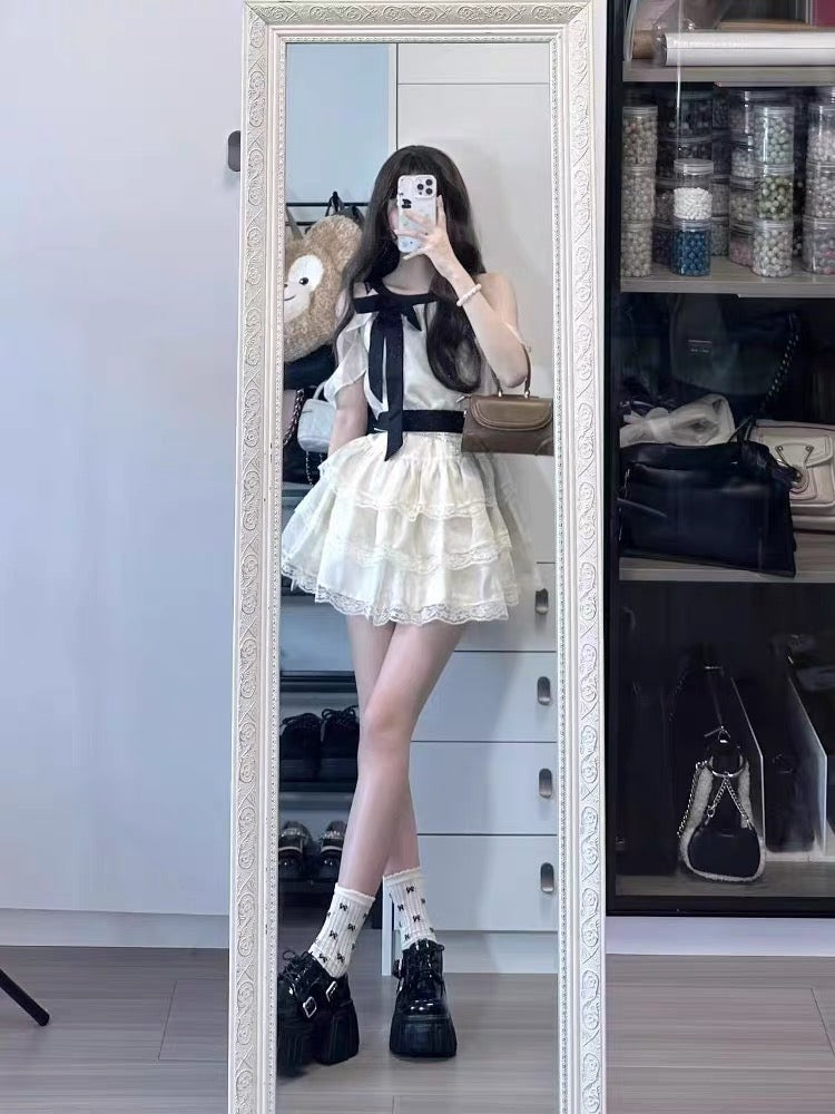 Sugarmoon Butterfly Lace Coquette Dress