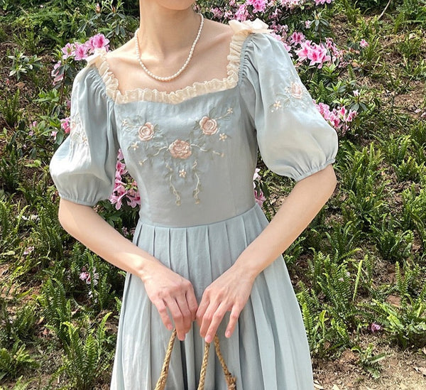 Azure Oasis Romantic Princesscore Royalcore Dress
