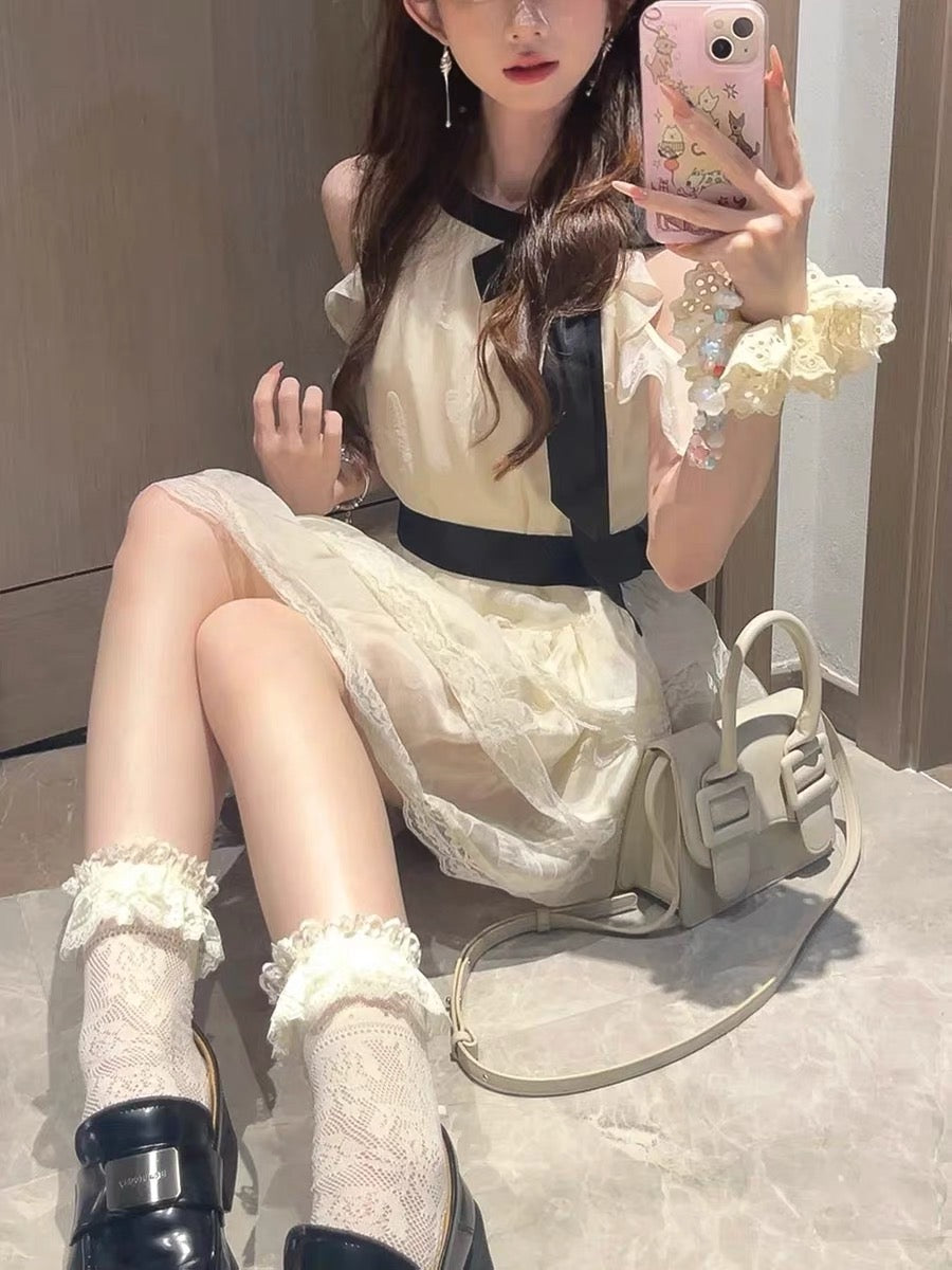 Sugarmoon Butterfly Lace Coquette Dress