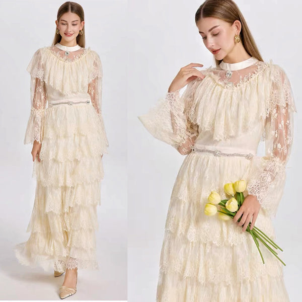 Vintage Victorian Lace Wedding Dress