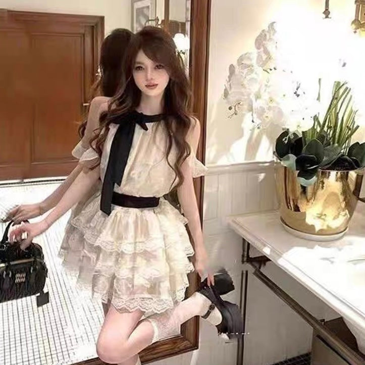 Sugarmoon Butterfly Lace Coquette Dress