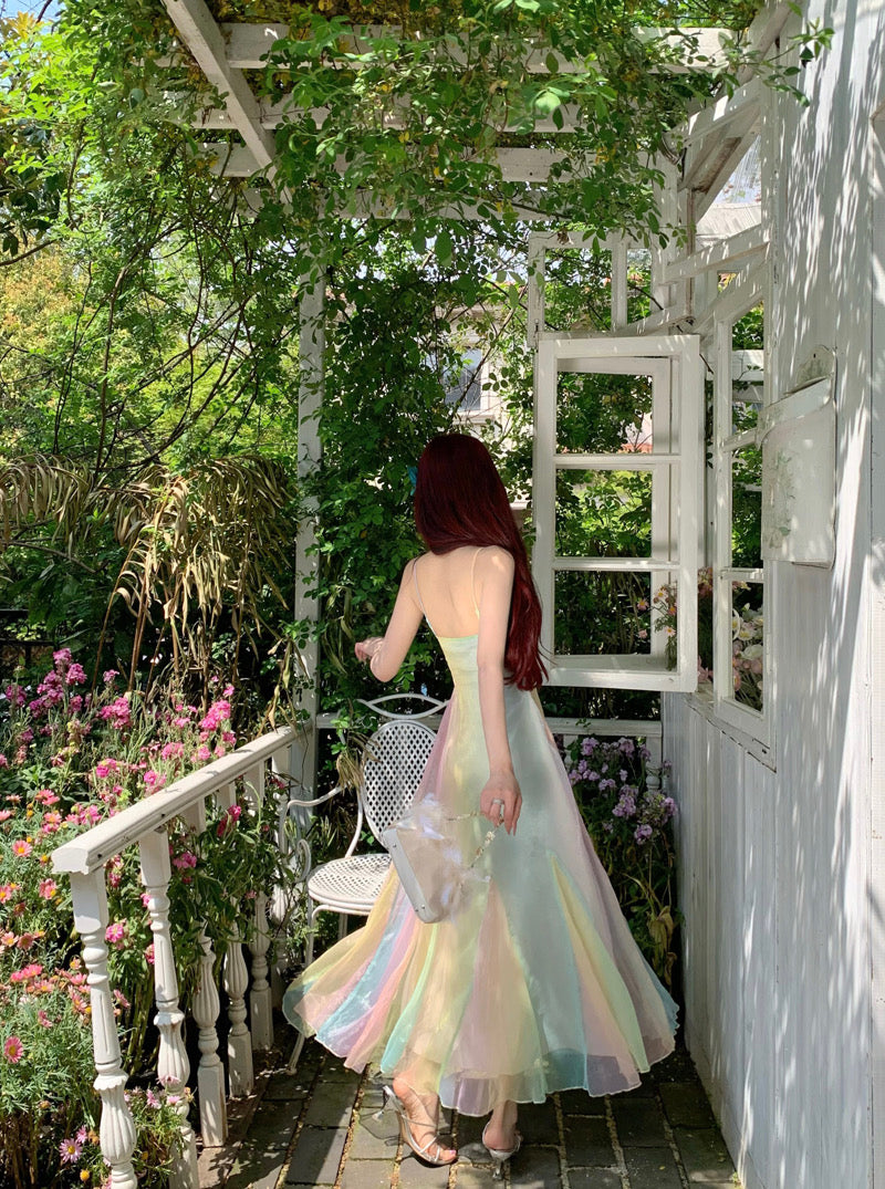 Fantasia Pastel Aesthetic Rainbow Fairy Dress