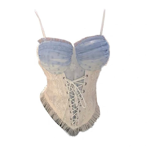 Bluedrop Coquette Corset Bustier Top