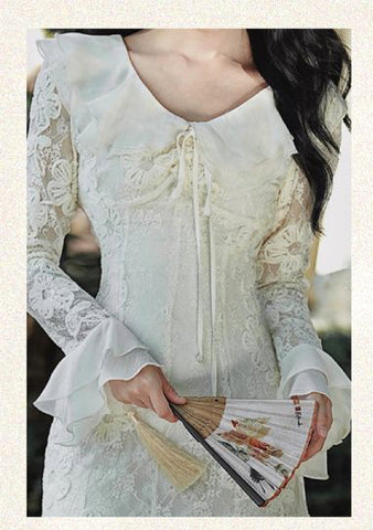 Eleonora Petal Lace Fairycore Dress
