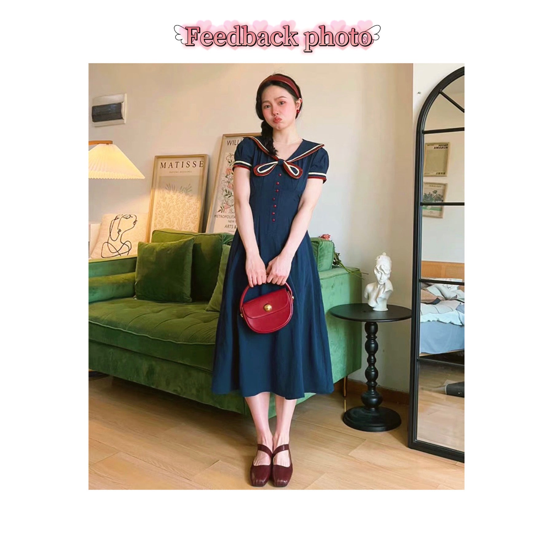 Candle Weather Japanese Style Sailor Dress