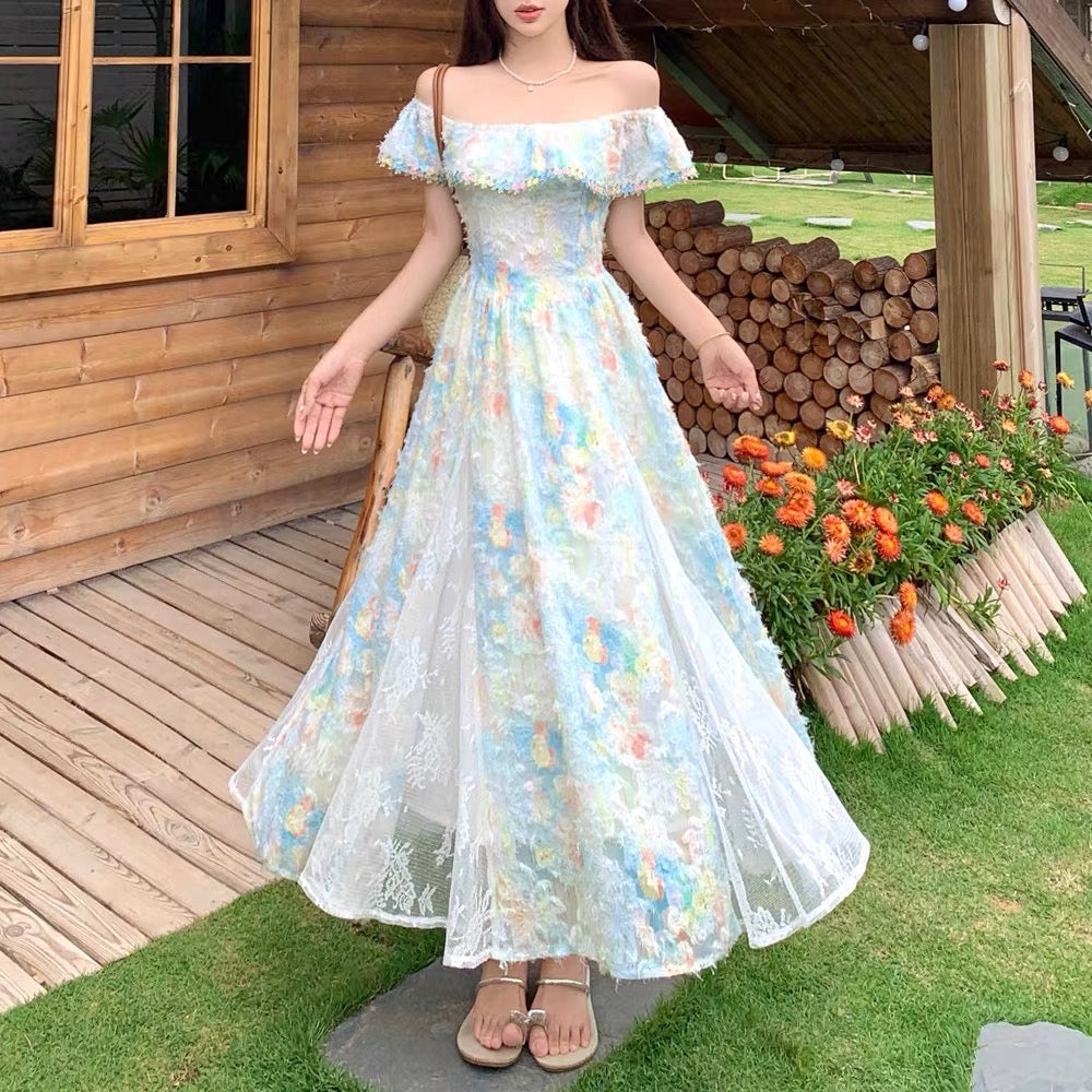 Pastel Garden Fairycore Princess Dress