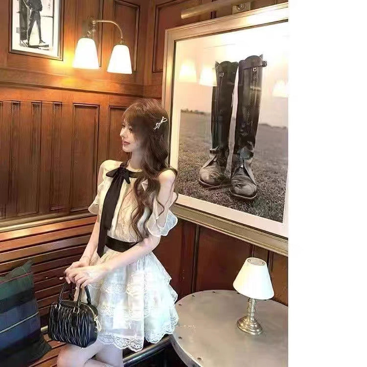 Sugarmoon Butterfly Lace Coquette Dress