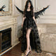 Haunting Flowers Dark Romantic Goth Dress