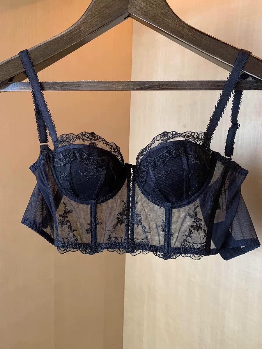Lace Bustier 2-Piece Lingerie Set