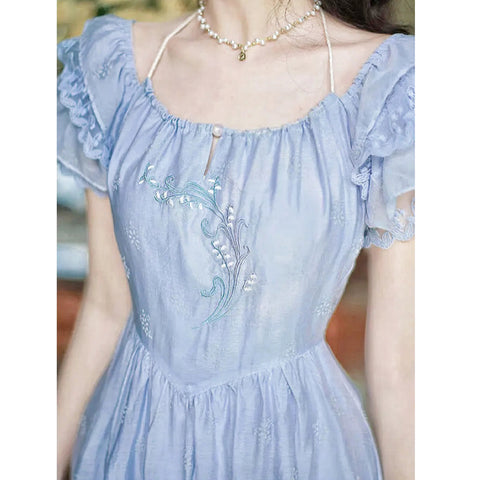 Blue-Bell Vintage-Inspired Fairy Dress
