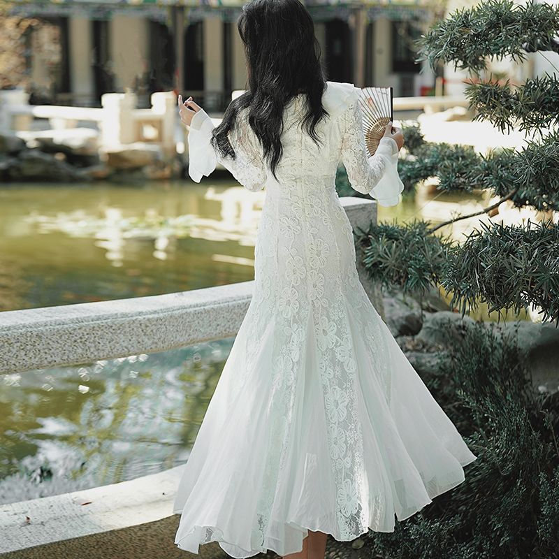 Eleonora Petal Lace Fairycore Dress