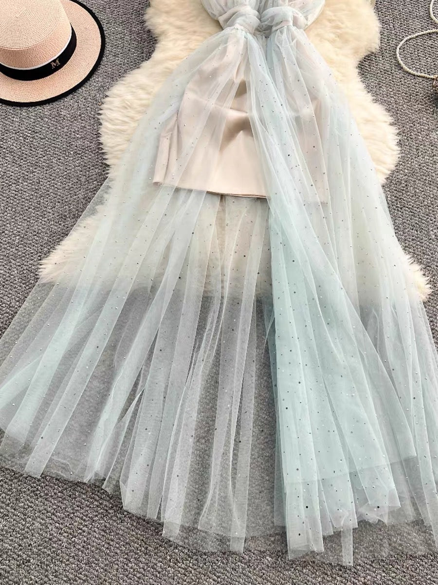 Iridia Light Blue Ethereal Fairy Dress