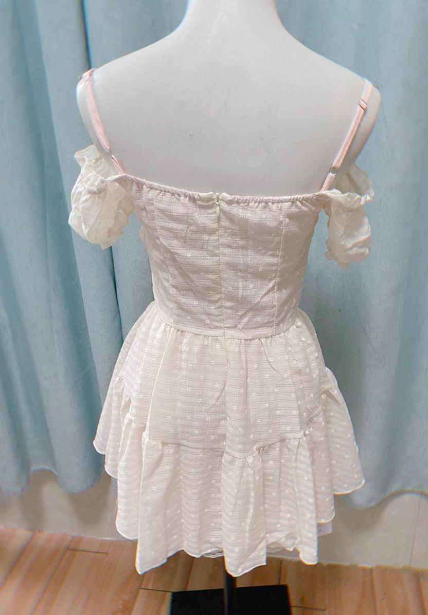 Vanilla Glow Sweet Coquette Dress