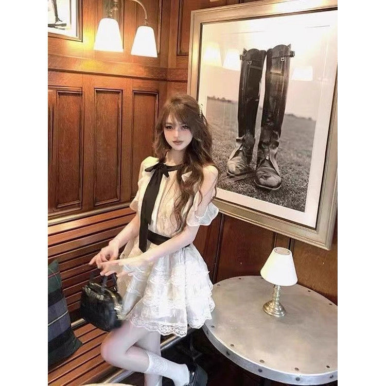 Sugarmoon Butterfly Lace Coquette Dress