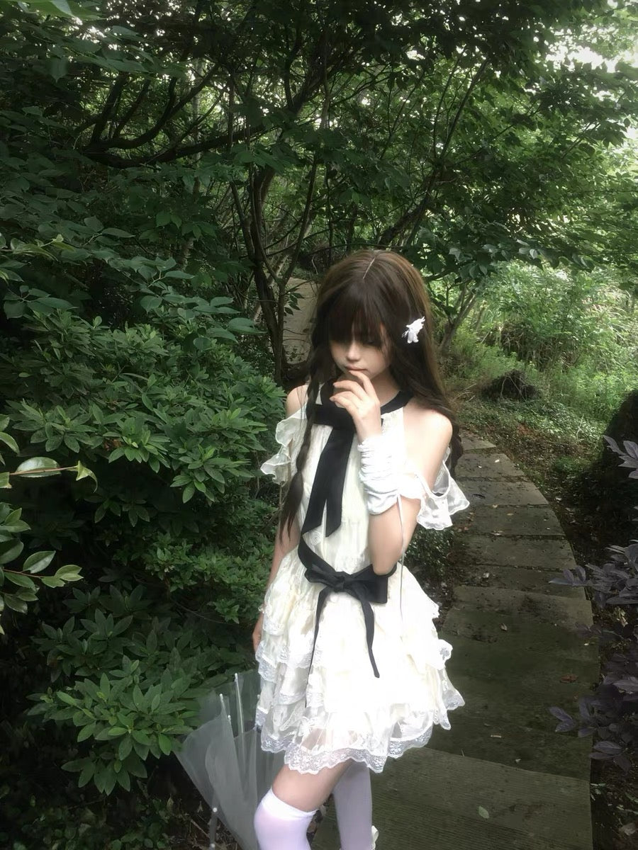 Sugarmoon Butterfly Lace Coquette Dress