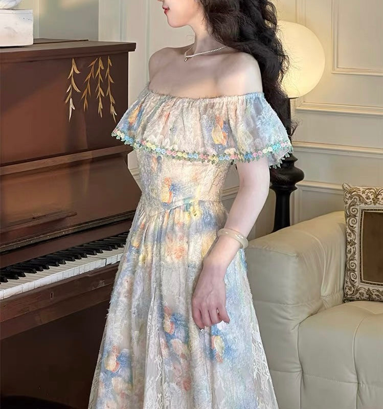 Pastel Garden Fairycore Princess Dress