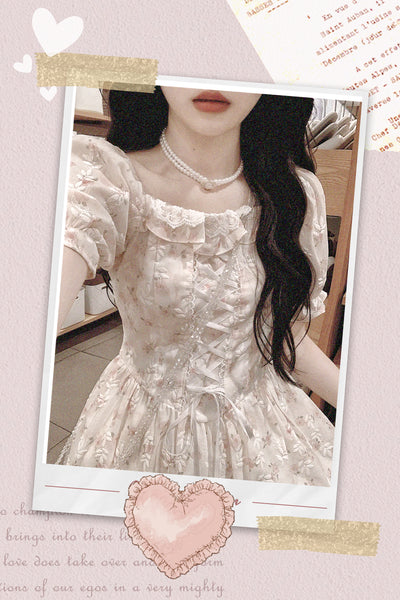 Wild Wallflower Floral Vintage Coquette Dress