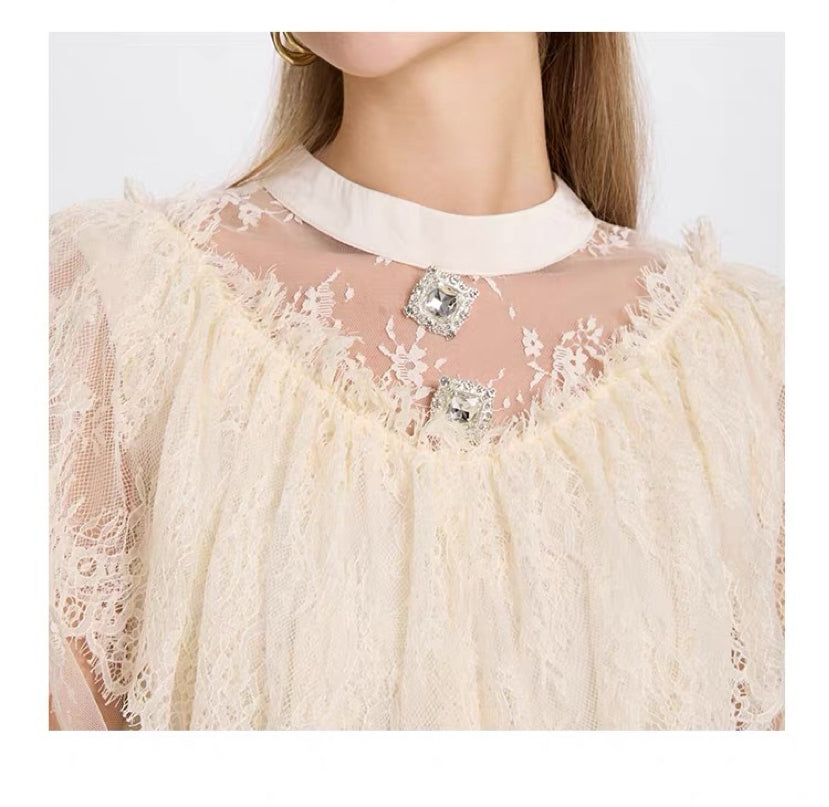 lace antique dresses Antique Rose Victorian Lace Dress