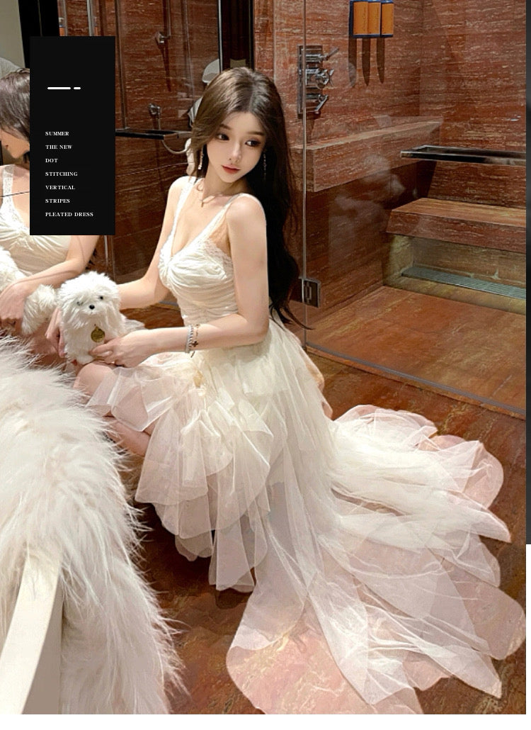 Angel Whispers Angelcore Coquette Dress