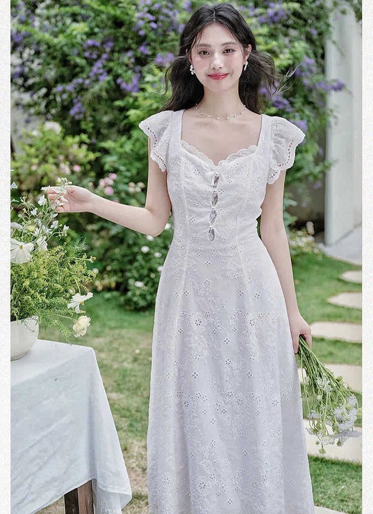Camille Broderie Anglaise Cottagecore Dress