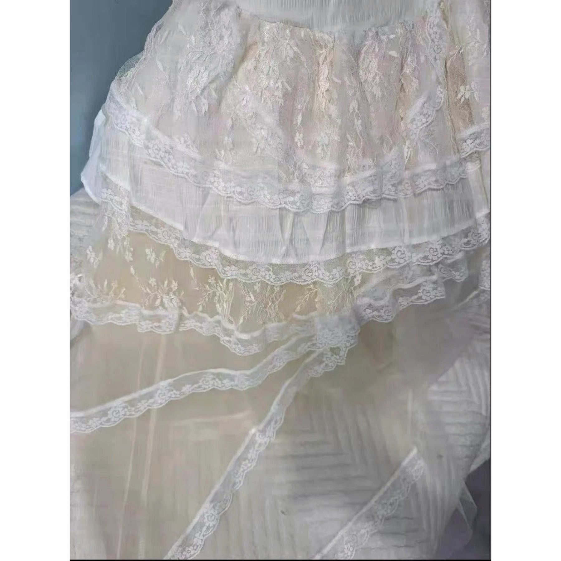 Alexi Lace High Low Coquette Skirt