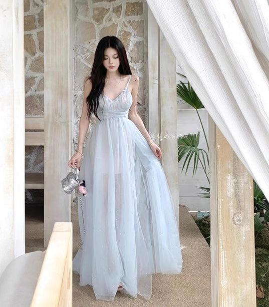 Iridia Light Blue Ethereal Fairy Dress
