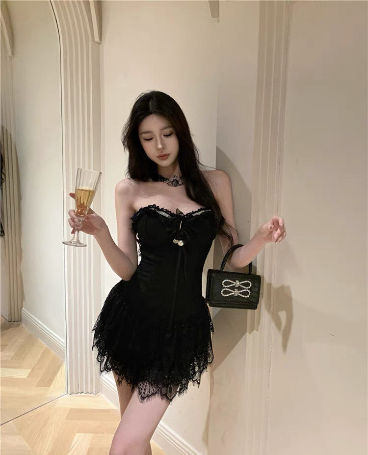Dark Coquette Dress Dark coquette aesthetic dark coquette style Dark Coquette Dress Dark coquette aesthetic dark coquette style