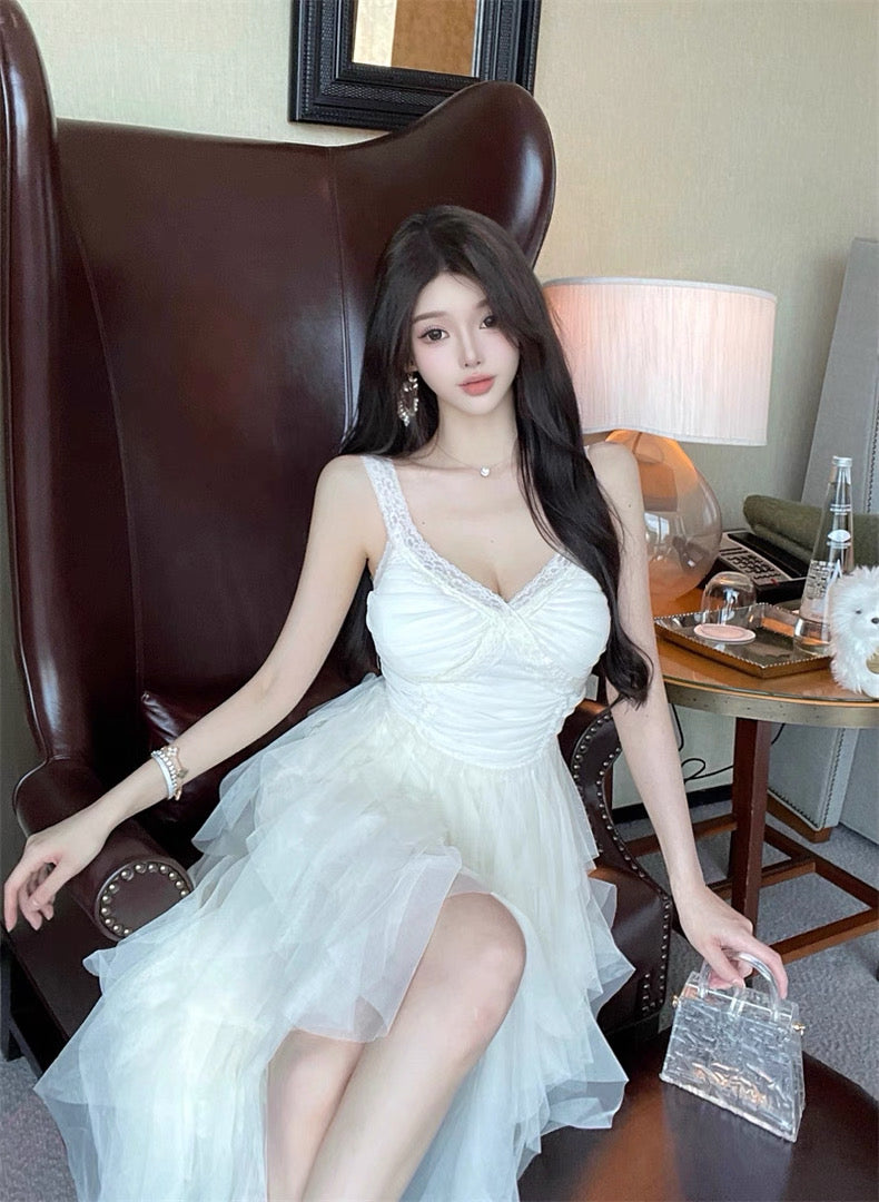 Angel Whispers Angelcore Coquette Dress