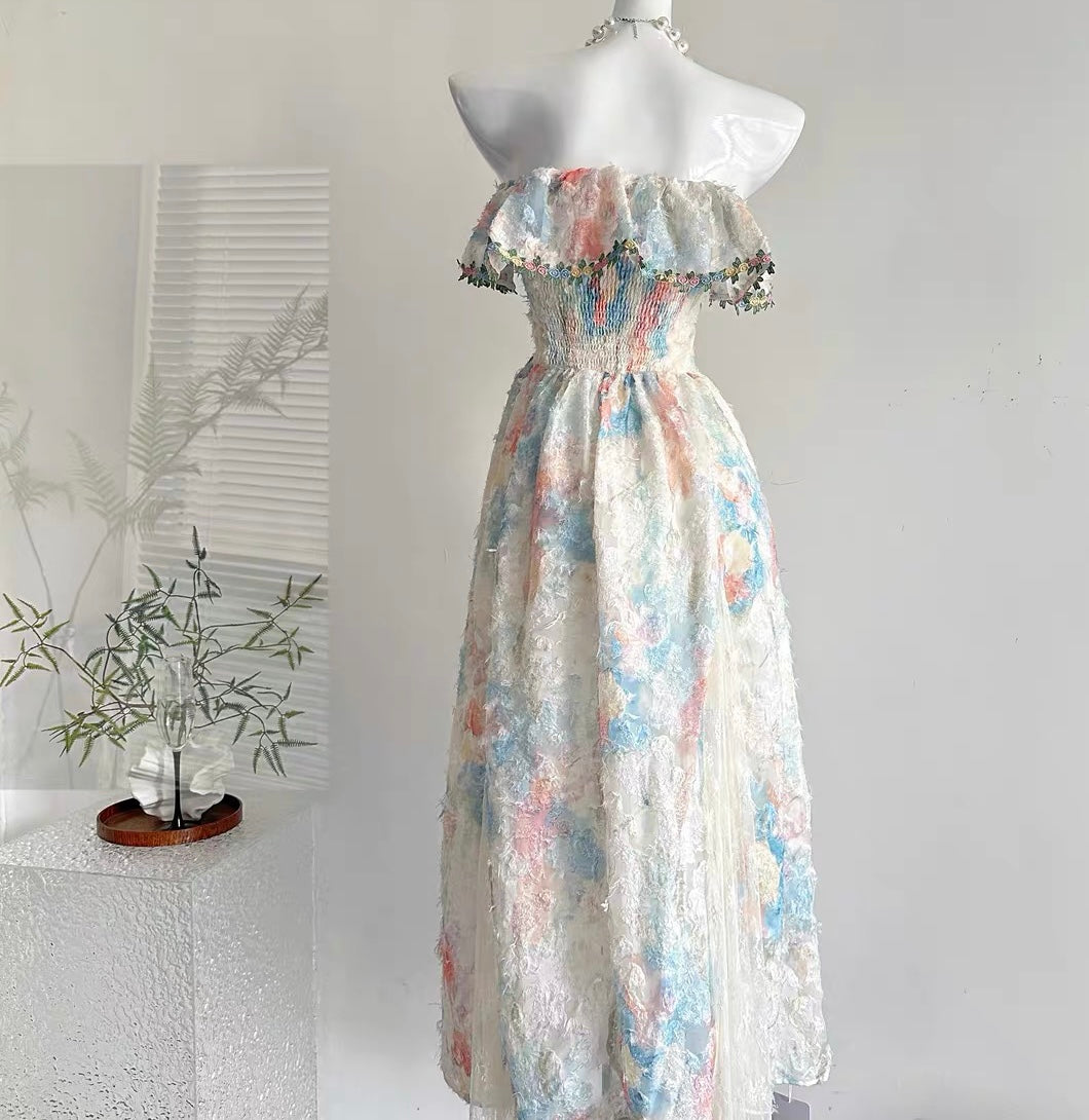 Pastel Garden Fairycore Princess Dress