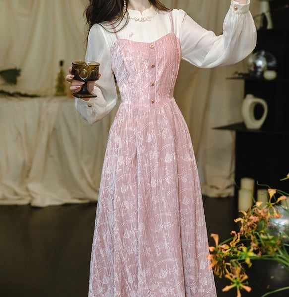 Vintage-style Bustier Romantic Royalcore Princess Dress Retro Fairycore