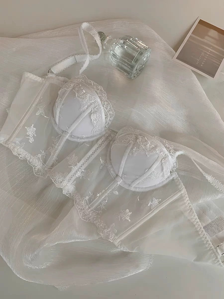 Lace Bustier 2-Piece Lingerie Set