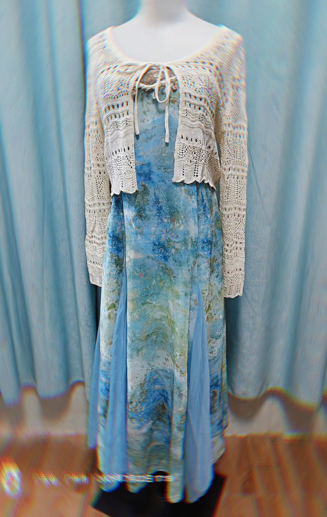 Sea Princess Mermaid Blue Royalcore Princess Dress