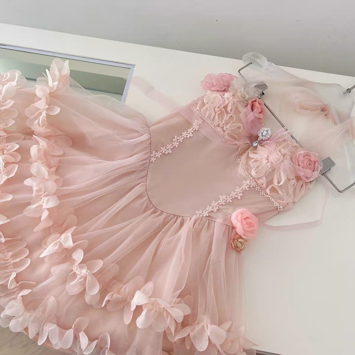 Petal Rays Balletcore Coquette Princess Dress