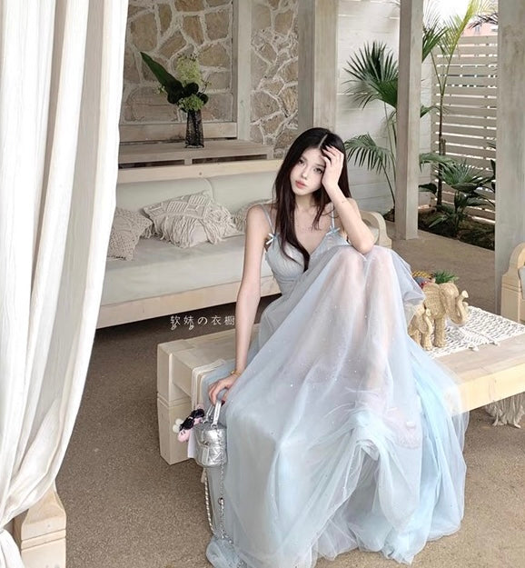 Iridia Light Blue Ethereal Fairy Dress