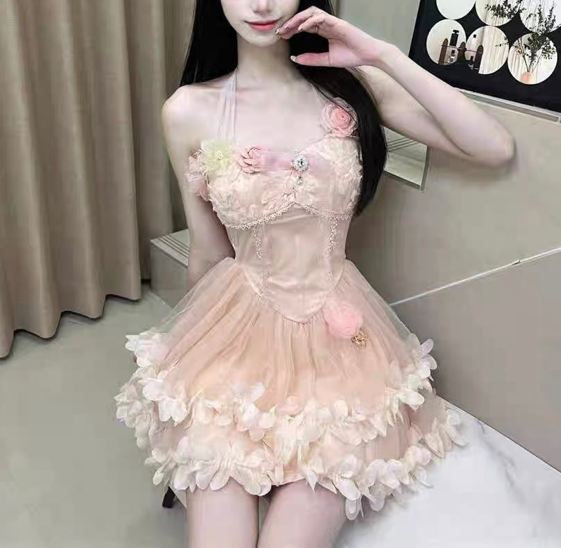 Petal Rays Balletcore Coquette Dress